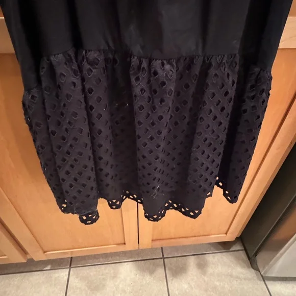 Gibson & Latimet high-low puffed sleeve dress size xl, black - Picture 6 of 7